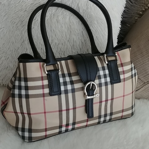 Burberry Beige and Black Satchel - Picture 15 of 16